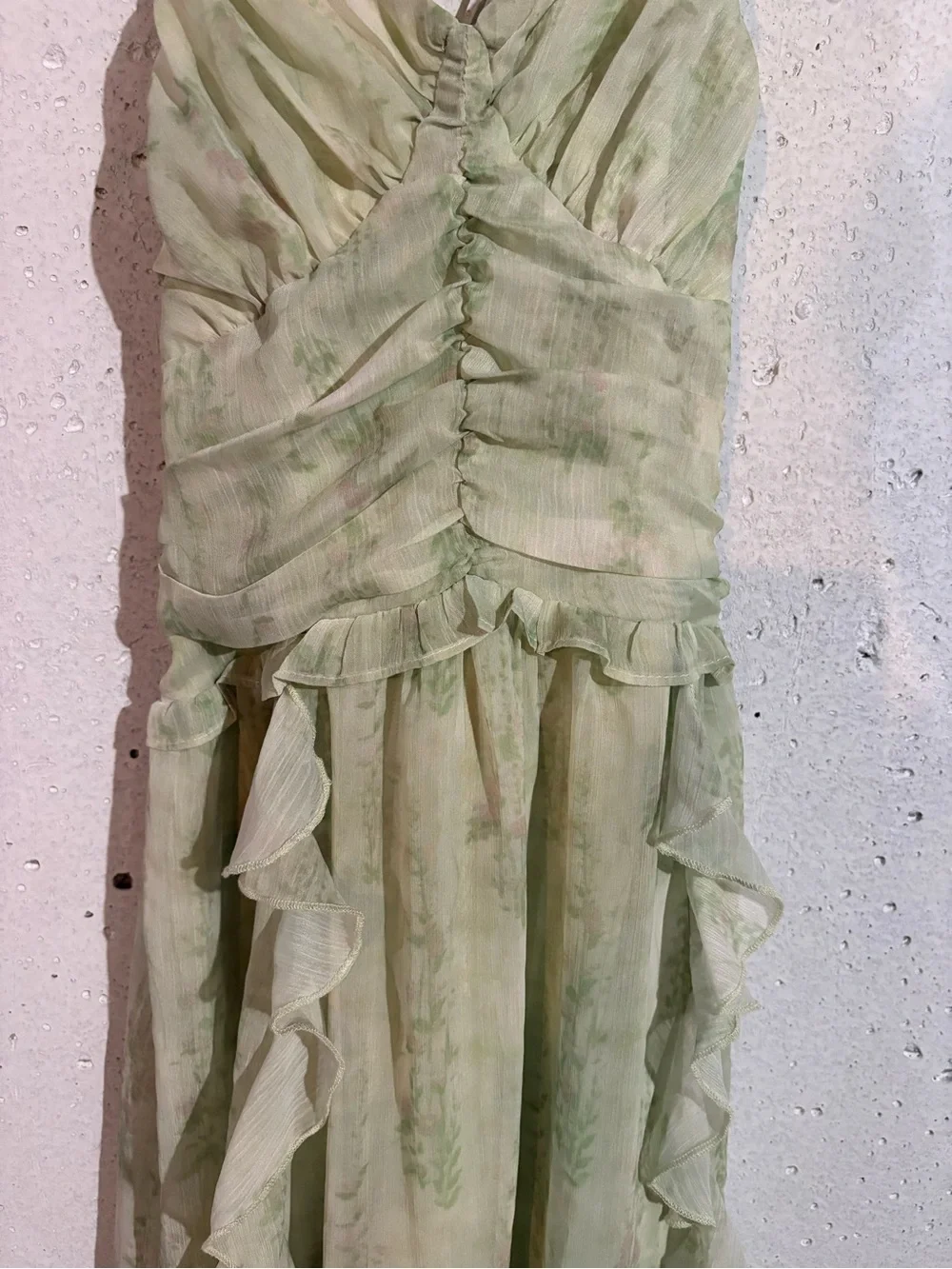 W Studio Ruffle Sleeveless Maxi Dress | Size: XS - Picture 3 of 7
